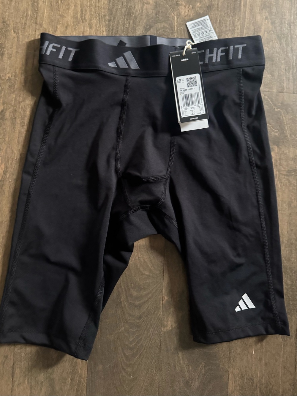 NWT Adidas Mem’s Techfit base Short Compression Shorts - Black Sz M
